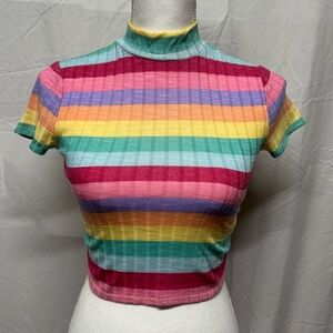 New Forever 21 Striped Crop Top
